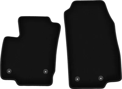 Produktbild von Wielganizator Velours-Autoteppiche vorne – passend für Ford B-MAX (Minivan, Bj. 2012-2017) – schwarz, passgenau, mit Befestigungen set 2 Stk.