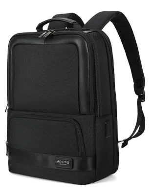 Produktbild von Aoking Rucksack Schwarz Polyester mit Reißverschluss Casual Uni 30x42x15 cm Black B UNICA