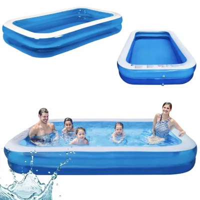 Produktbild von Bestway Großer Aufblasbarer Familienpool 306x184cm Sommer