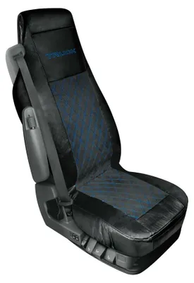 Produktbild von Sitzbezug Lampa Sitzbezug aus Skeentex und Wildleder gesteppt - Schwarz/Blau