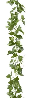 Produktbild von artplants.de Deko Hopfengirlande POLNUG mit Blüten, grün, 180cm - Künstliche Hopfengirlande