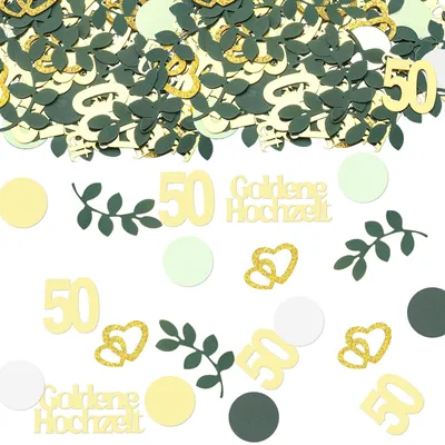 Productafbeelding van Confetti voor 50 jaar huwelijk - 200 stuks decoratie