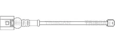 Produktbild von TRISCAN Warnkontaktsatz Bremsbelagverschleiß 8115 29015 Vorne für VW Golf VII Schrägheck (5G1, BQ1, BE1, BE2) 170mm