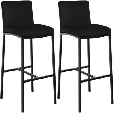 Obrázok produktu pre Barová stolička Freeport, čierna, Imitácia kože, 2 kusy