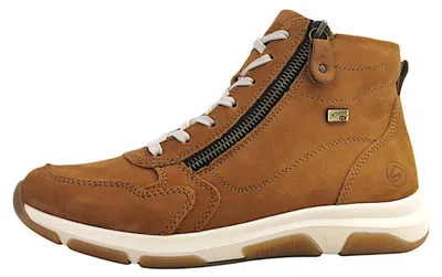 Image de Remonte : Bottines à lacets pour femmes, couleur marron, style décontracté