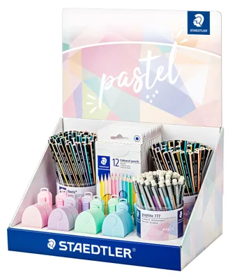 Image de STAEDTLER® 61 SCA2 PA Présentoir Assortiment de crayons de la gamme Pastel