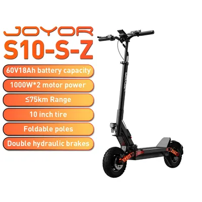 Produktbild von S10-S-Z Doppelmotor-E-Scooter, 2×1000 W, 60 V 18 Ah, 6-Licht-System