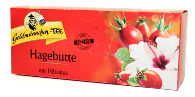Produktbild von Goldmännchen-Tee Hagebutte mit Hibiskus 25 Beutel