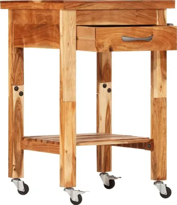 Immagine prodotto di Carrello da cucina vidaXL 55x55x89 cm in legno massello di acacia