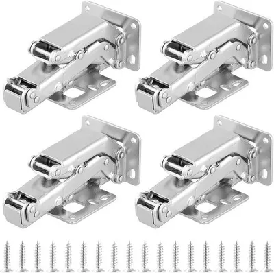 Obrázek produktu pro Šroubovací závěsy - Ocelové závěsy dveří skříněk - 4 kusy - 170 stupňů - 160 x 52 mm