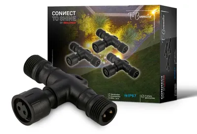 Produktbild von CONNECT TO SHINE 3er Set T-Verbinder für System-Erweiterungen, IP67