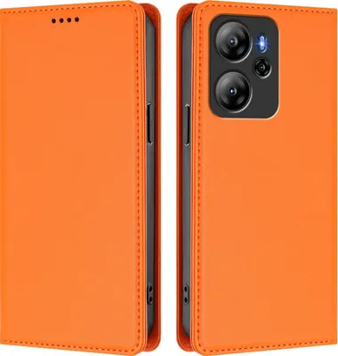 Image de Etui en cuir pour Oscal Tiger 13, étui magnétique en cuirPolyuréthaneavec support Orange