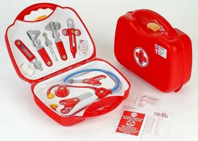 Obrázok produktu pre Lekársky kufrík červený/sivý Nástroje