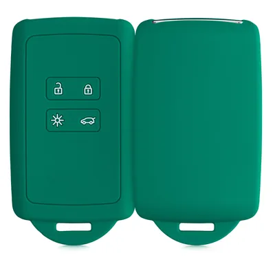 Produktbild von kwmobile Autoschlüssel Hülle kompatibel mit Renault 4-Tasten Smartkey Autoschlüssel (nur Keyless Go) - Silikon Schutzhülle Schlüsselhülle Cover in