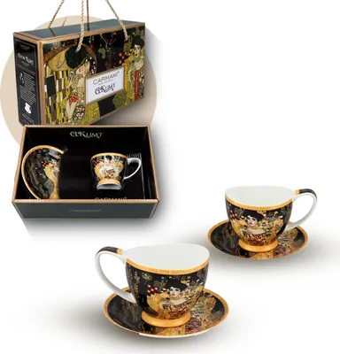 Produktbild von Carmani - Vanessa Espresso Tassen Adela - Tassen Set - Vintage Dekoration - 100ml Inhalt