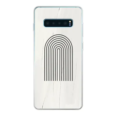 Produktbild von MuchoWow® Handyhülle Schutzhülle Hülle für Samsung Galaxy S10 Lite Farbe - Regenbogen - Schwarz - Weiß Silikon Softcase Handy Hülle - Schutz