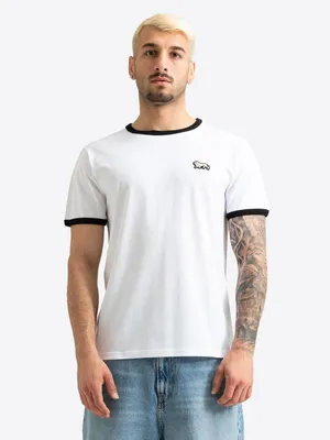 Produktbild von Herren T-Shirt normale Passform SEWARDSTONE White/Black 3XL Lonsdale