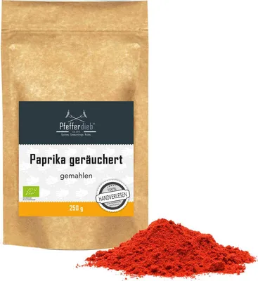 Produktbild von Paprika geräuchert, gemahlen, süß, BIO, 250g