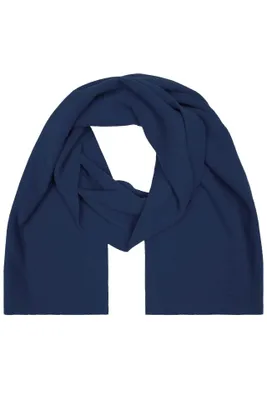 Produktbild von Extrabreiter Fleece Schal ohne Fransen navy, Gr. one size