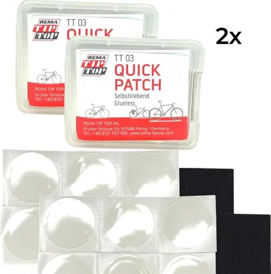 Produktbild von 2 x Rema Tip Top Fahrrad Reparatur Set Quick Patch selbstklenden TT03 (2er Set)