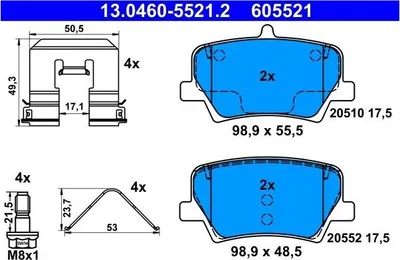 Immagine prodotto di Pastiglie Freno Volvo Posteriori Xc40 1,5-2,0 17-