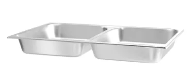 Image de HENDI Lebensmittelpfanne GN 1/1 zweigeteilt, 7,5L, 530x325x(H)65mm