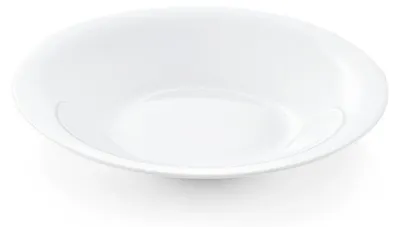 Produktbild von 30x Teller tief Uni Ø 25 cm, weiß Opalglas