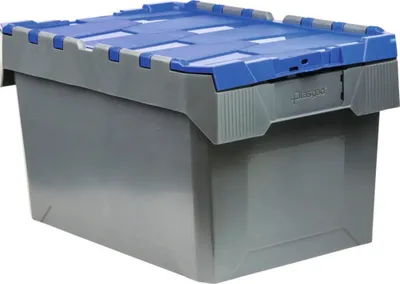 Obrázek produktu pro Profi skladovací box Industrial 600x340x400 mm šedý, modrý