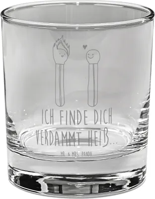 Produktbild von Mr. & Mrs. Panda Cocktailglas Streichhölzer - Transparent - Geschenk, Liebesgeschenk, Glas, Ehefrau, gravur, für Gin, Liebesbeweis, Tumbler