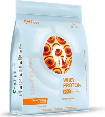 Produktbild von QNT Light Digest Whey Protein - 500 g - Beutel Creme Brulee