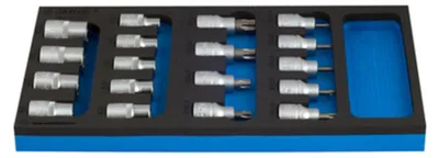Produktbild von Unior Inlay-Steckschlüssel-Schraubendreher-Set 964 16sos