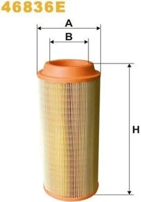 Produktbild von Luftfilter WIX FILTERS 46836E Filtereinsatz