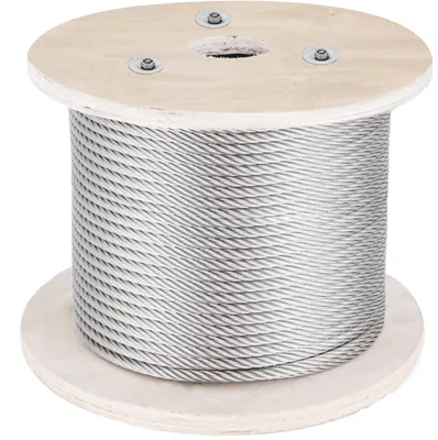 Image de Câble en acier inoxydable 316 VEVOR, câble en fil d'acier inoxydable de 500 pieds de long, diamètre 5/32 pouces et construction 1x19, câble en acier de 3300 livres résistant à la rupture pour balustrades extérieures, terrasses, balustrades de bricolage