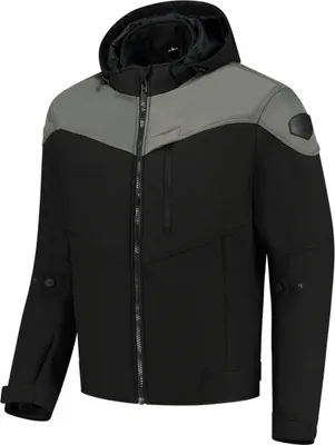 Produktbild von Rusty Stitches William Motorrad Textiljacke, schwarz/grau, M