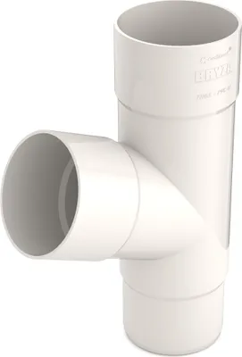 Produktbild von BRYZA Abzweigrohr aus Kunststoff Ø 63 mm, Braun RAL 8017
