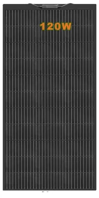 Produktbild von Solarpanel, monokristallin, flexibles Design, 18V 120W