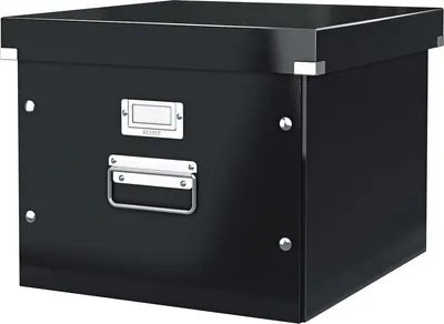 Produktbild von Hängemappenbox Click & Store schwarz Packung mit 6 Stück