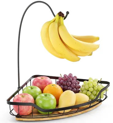 Immagine prodotto di Solidchoice - Ciotola per frutta con gancio per banane - Organizzatore per la cucina