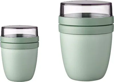 Immagine prodotto di Famanu Lunchpot Ellipse: contenitore pratico per cereali, colore verde nordico