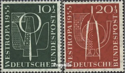 Produktbild von Briefmarken BRD (BR.Deutschland) 1955 Mi 217-218 (kompl.Ausg.) postfrisch Internationale Briefmarkenausstellung