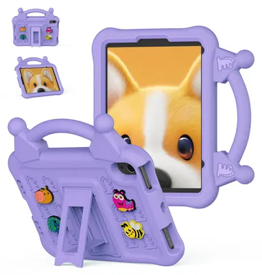 Obrázek produktu pro Dětské pouzdro pro iPad mini 2024/2021 8,3" A17 Pro nárazuvzdorné EVA pouzdro s rukojetí a funkcí stojánku Fialová