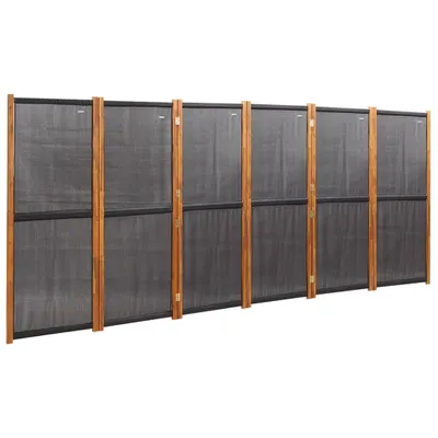 Obrázok produktu pre 6-panelový paraván čierny 420x180 cm