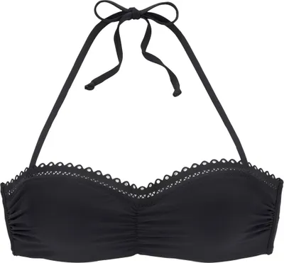 Produktbild von s.Oliver Bügel-Bandeau-Bikini-Top Aiko schwarz Größe 34 Cup B
