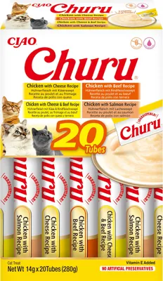 Produktbild von Churu Cat Sorten Von Huhn Mit Rindfleisch 20X14Gr