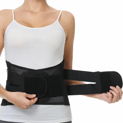 Immagine prodotto di Fascia lombare regolabile - Traspirante - Nero - Taglia S