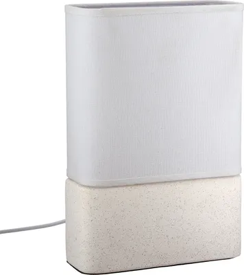 Obrázek produktu pro Gilde stolní lampa, obdélníková, Sabbia, keramika, krémová, bílá, VE 2, d. 8 cm, š. 20 cm, v. 30 cm výška: 30.00 cm šířka: 20.00 cm hloubka: 8.00 cm 58258