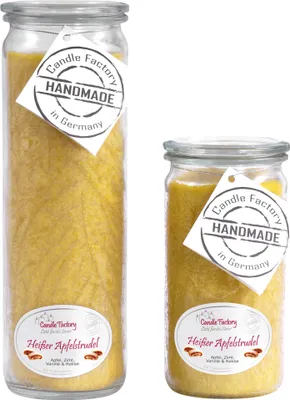 Produktbild von Candle Factory Kerzen-Set Heißer Apfelstrudel Big + Mini Jumbo Duftkerze