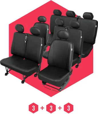 Immagine prodotto di Coprisedili per Citroen Jumpy I (94-06) 9 posti SET coprisedili auto coprisedili slipcovers