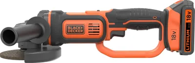 Produktbild von Akku-Winkelschleifer BCG720M1, 18Volt (schwarz/orange, Li-Ionen Akku 4Ah)