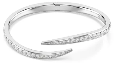 Produktbild von Swarovski Vienna Armreif, Rundschliff, Schwan, Weiß, Rhodiniert